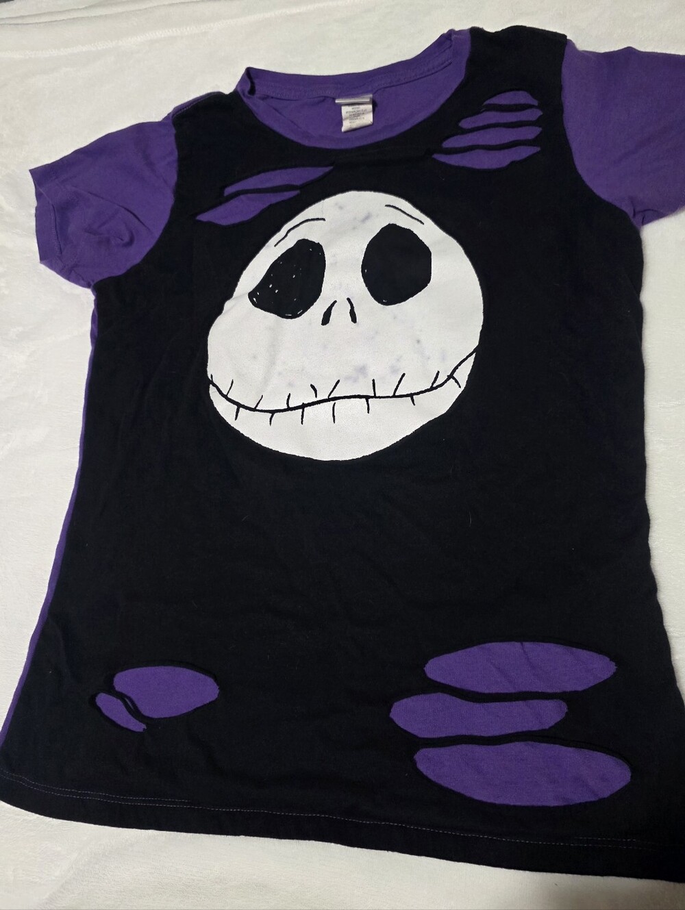Disney Nightmare Before Christmas Jack Skellington Distressed Tee Size L